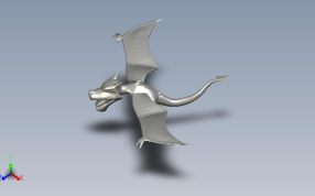 化石翼龙轴测图