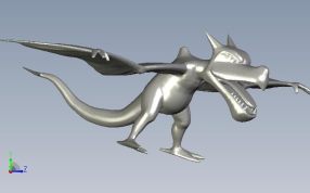 化石翼龙侧视图