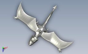 化石翼龙俯视图