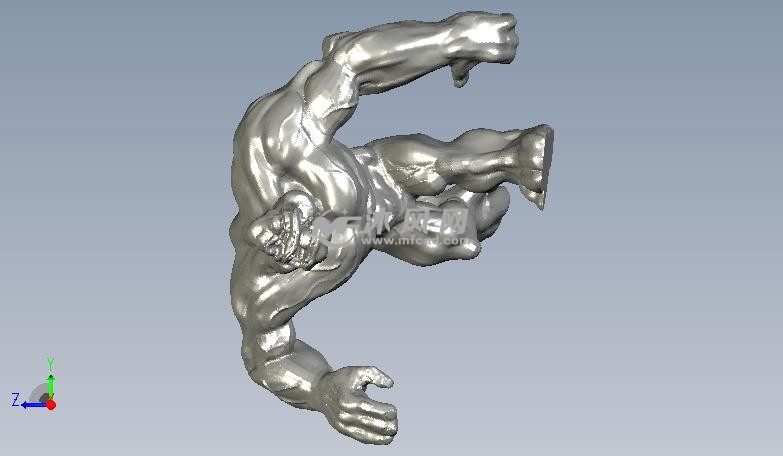 银背大猩猩侧视图