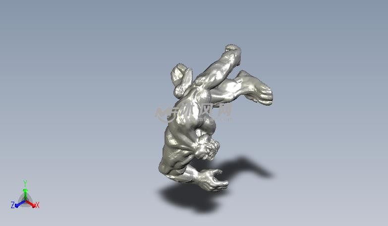 银背大猩猩轴测图