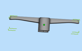 高脚杯收纳夹侧面图