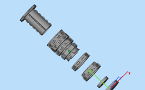 密码锁收纳筒零件图