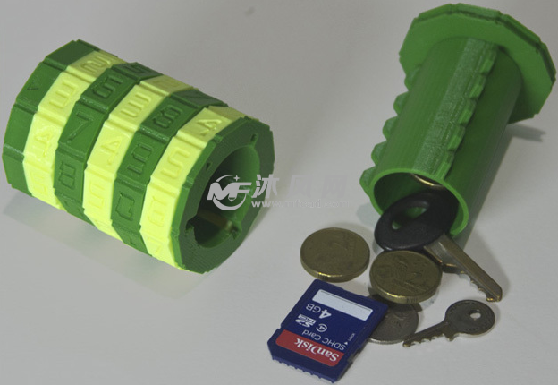 密码锁收纳筒实物图