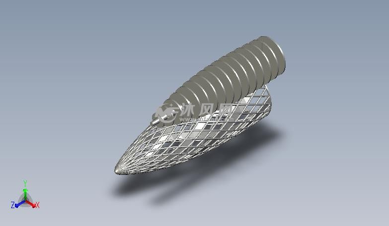 镂空双层建筑模型图