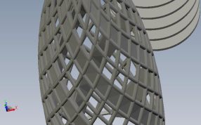 镂空双层建筑细节图