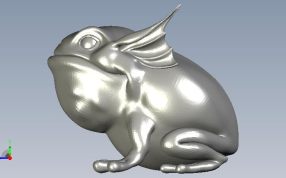 青蛙模型高精度侧视图