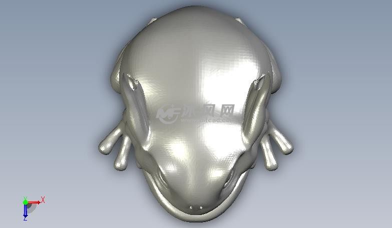 青蛙模型高精度俯视图