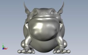 青蛙模型高精度正视图