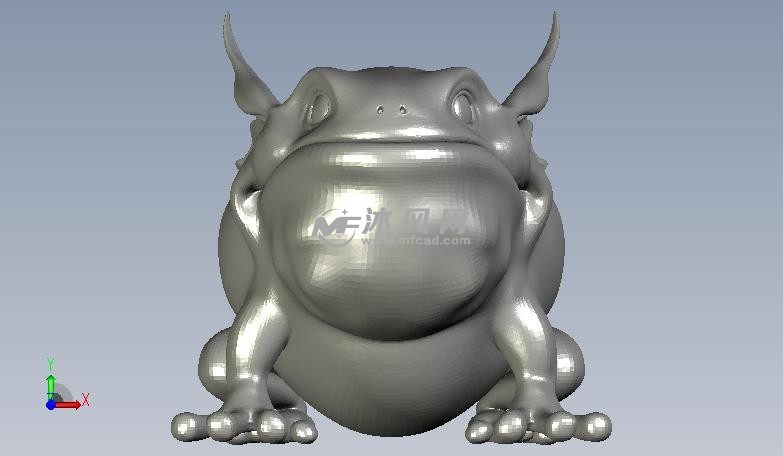 青蛙模型高精度正视图