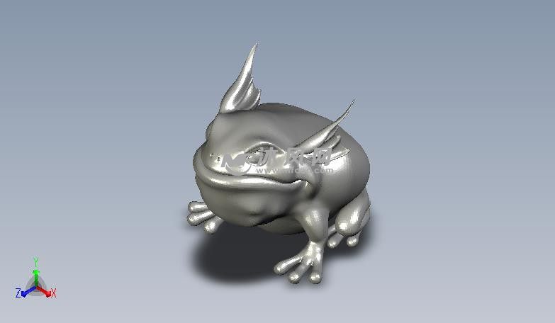 青蛙模型高精度轴测图