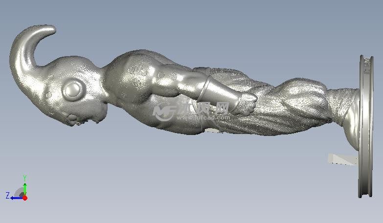 魔人布欧侧视图