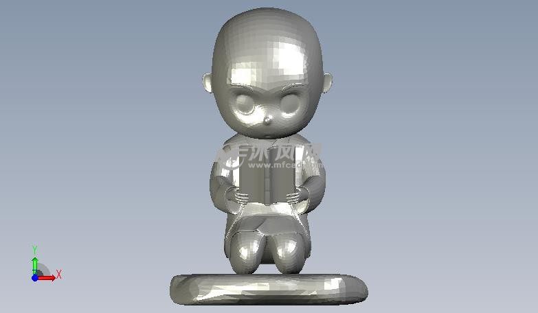 一禅小和尚正视图