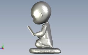 一禅小和尚侧视图