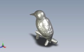 z小翠鸟模型轴测图