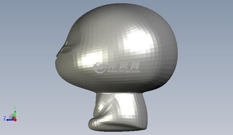 乖巧宝宝侧视图