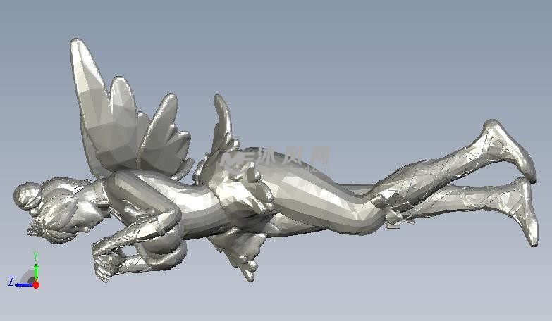 示爱女孩侧视图