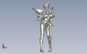 示爱女孩正视图