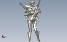 示爱女孩轴测图