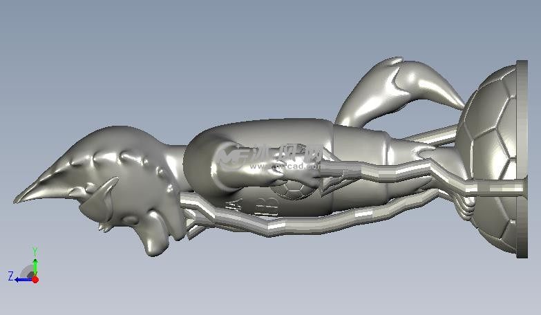 俄罗斯世界杯吉祥物侧视图