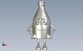 可乐吉祥物正视图