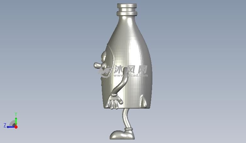 可乐吉祥物侧视图