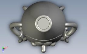 可乐吉祥物俯视图