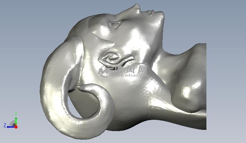 泰林夫人像侧视图