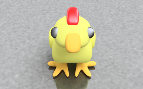 小鸡玩偶左视图