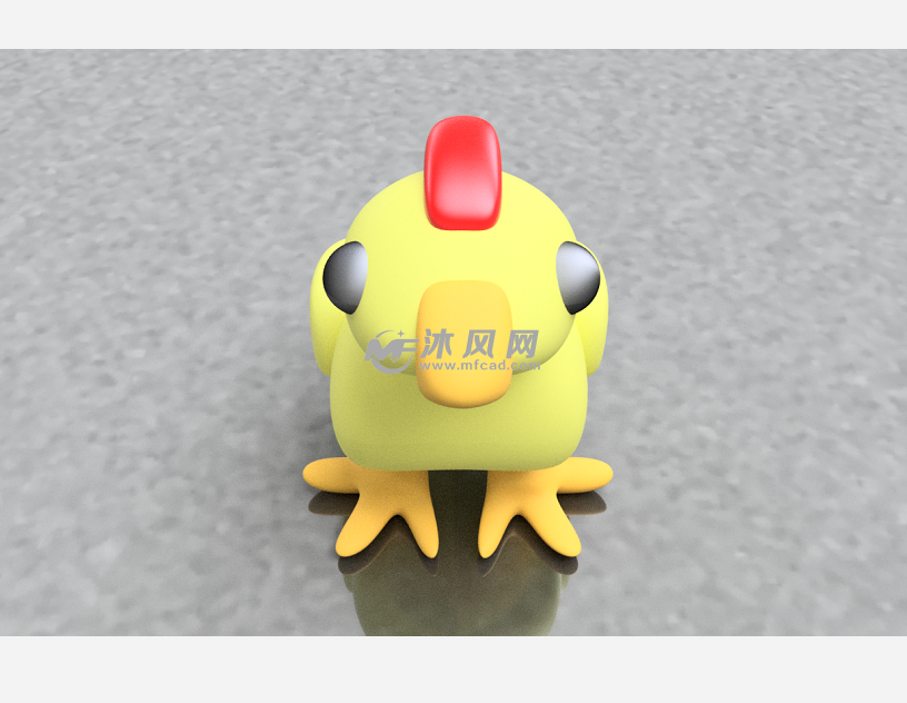 小鸡玩偶左视图