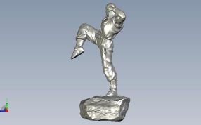 功夫和尚侧视图