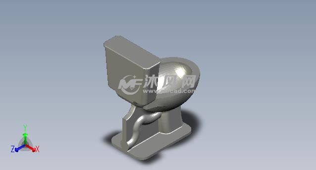 迷你马桶轴测图