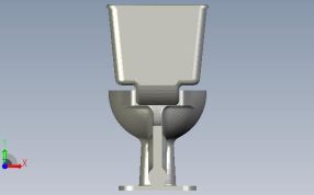 迷你马桶正视图