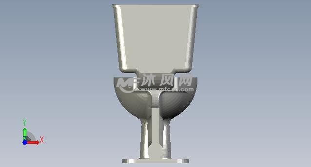 迷你马桶正视图