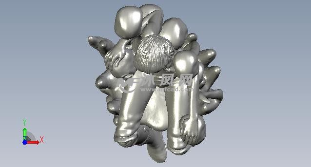 女王雕像俯视图