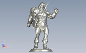 野蛮人托尔正视图