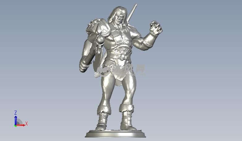 野蛮人托尔正视图