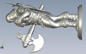 野蛮人托尔侧视图