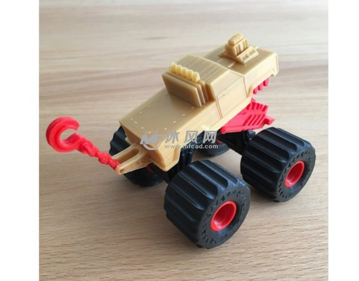 怪兽卡车侧视图 