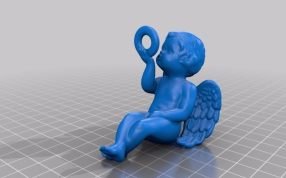 小天使装饰品右视图