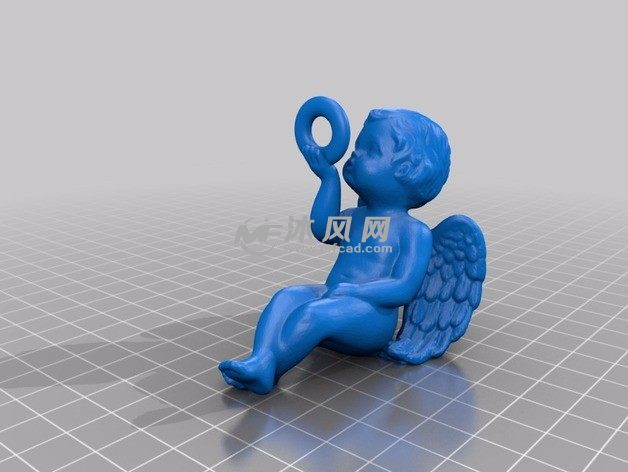 小天使装饰品右视图