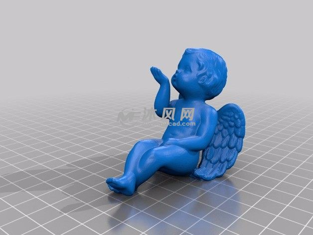 小天使装饰品左视图