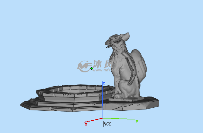 格里芬喷泉右视图