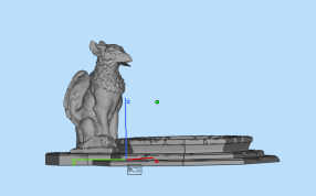  格里芬喷泉左视图