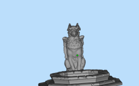 格里芬喷泉正视图