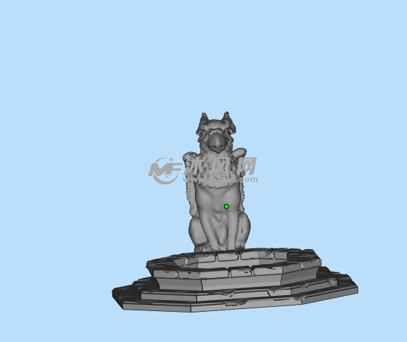 格里芬喷泉正视图