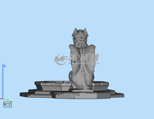 格里芬喷泉后视图