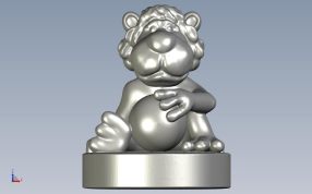 卡通狮子正视图