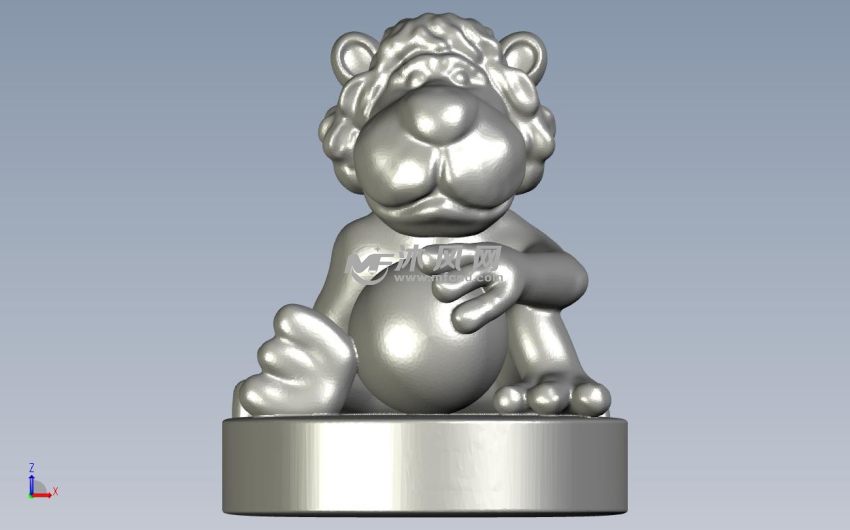 卡通狮子正视图