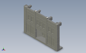 美赖夫尔市商业大楼轴测图